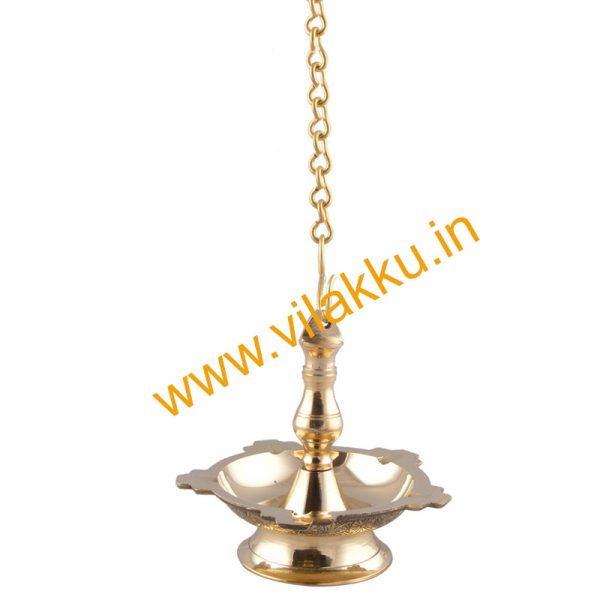 Hanging Brass Lamp, Thooku Vilakku, Hanging Diya