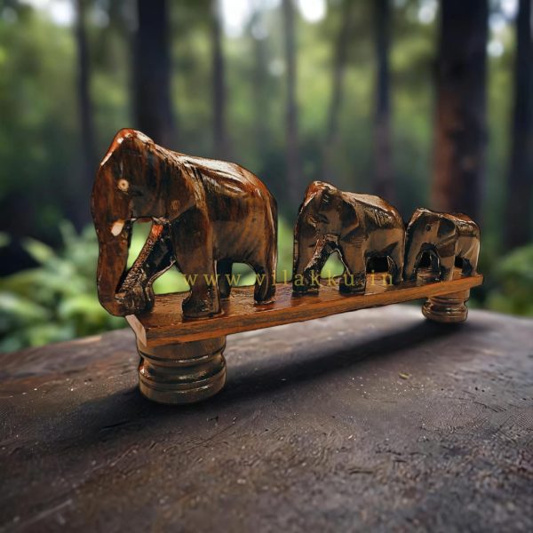 Wooden Elephant Set