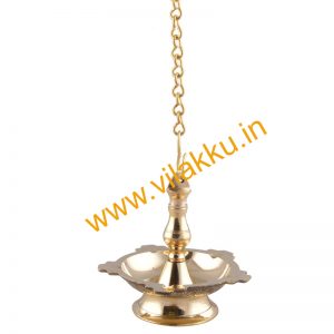 Hanging Brass Lamp, Thooku Vilakku, Hanging Diya