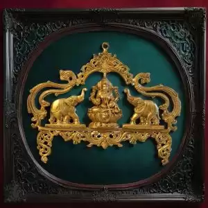 Bronze Wall Mount Gajalakshmi