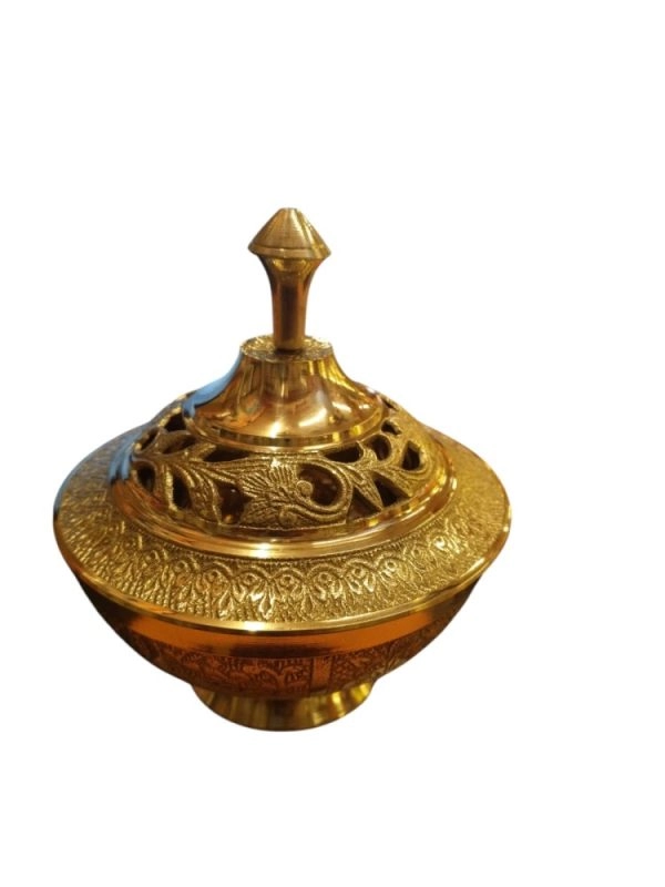 Brass Powder Pot( Bowl With Lid)